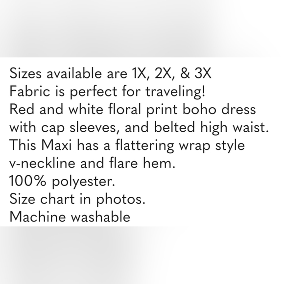 Mulvari Floral Faux Style Print Maxi Dress Size 1X NWT - Picture 3 of 8